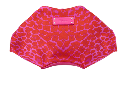 De Manta Clutch, &pound;250, Handbags, Orange/Pink, Leather/Satin, Front view